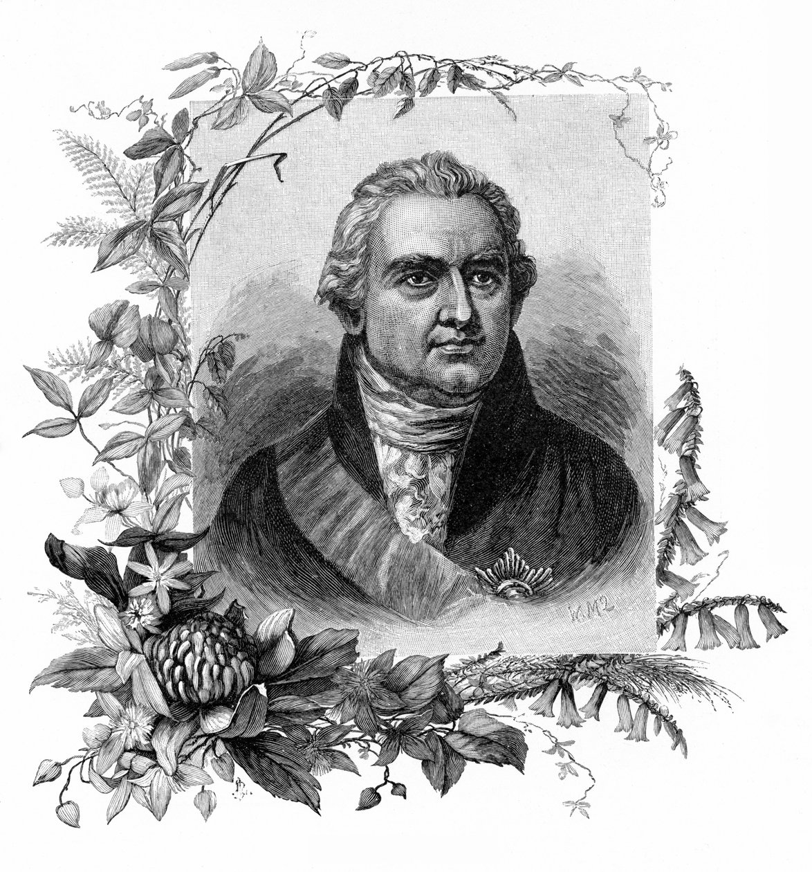 Sir Joseph Banks, englischer Naturforscher und Botaniker, 1886 von W. Macleod