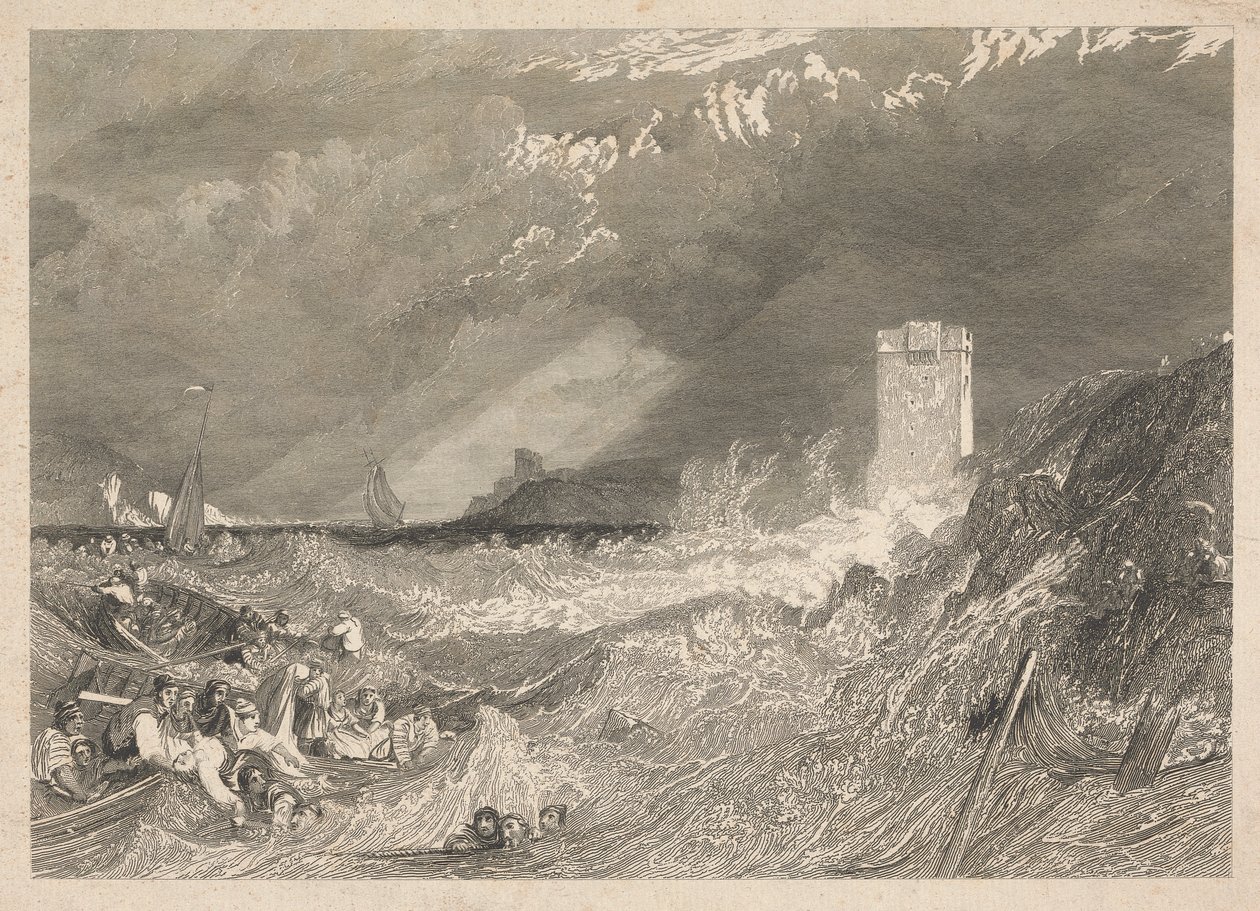 Eingang zum Fowey-Hafen, Cornwall von W. R. Smith