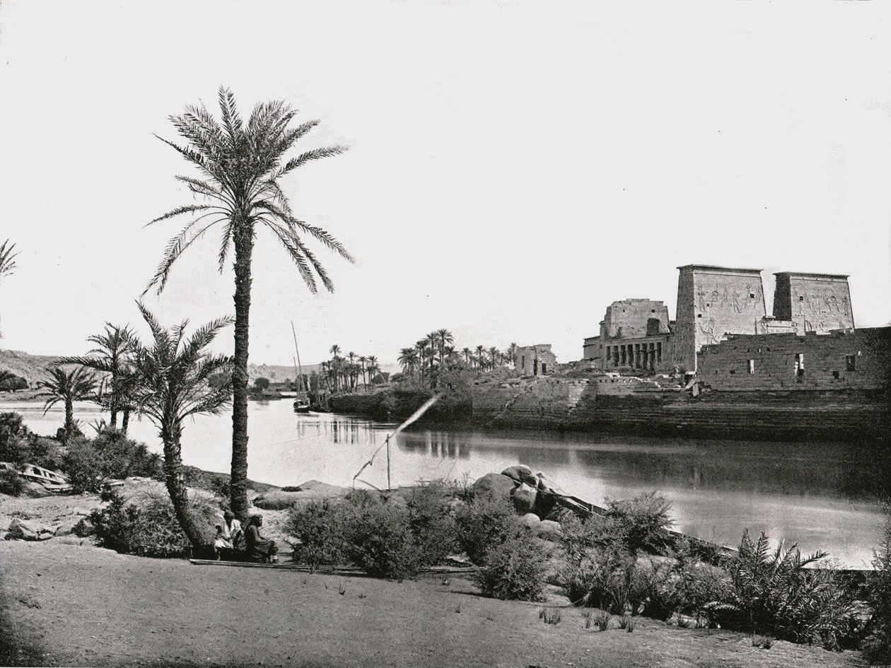 Tempel der Isis, Philae, Ägypten, 1895 von W and S Ltd