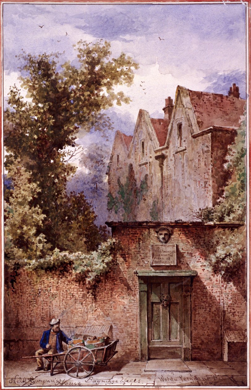 Nell Gwynnes Haus, Bagnigge Wells, St Pancras, London, 1865 von Waldo Sargeant