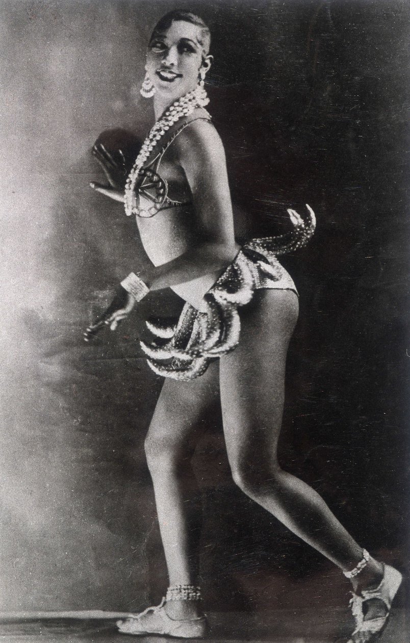 Josephine Baker, gekleidet mit einem Bananengürtel. Fotografie von Lucien Walery (1863-1935) von Walery