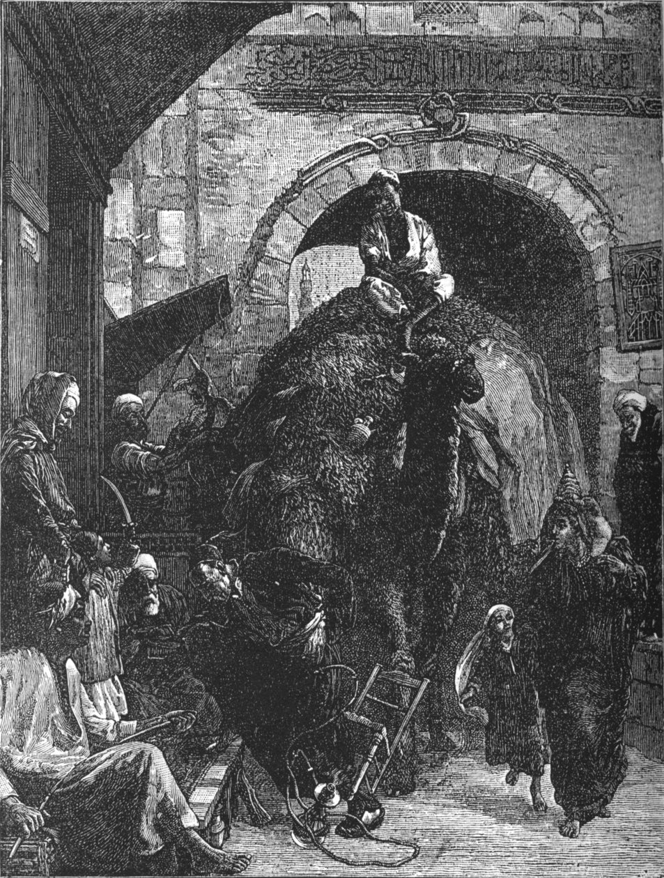 Ein enger Weg in Kairo, um 1882 von Walter Charles Horsley