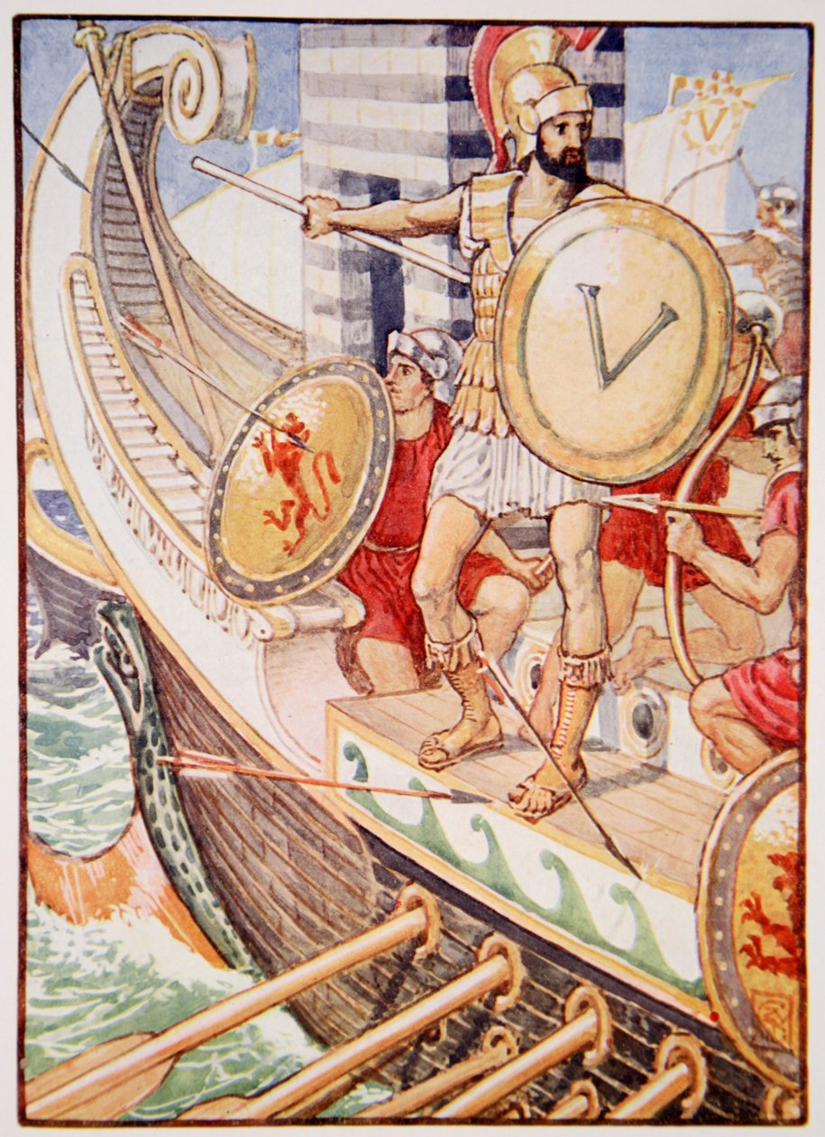 Er wurde zum Ziel für jeden Pfeil, Illustration aus 