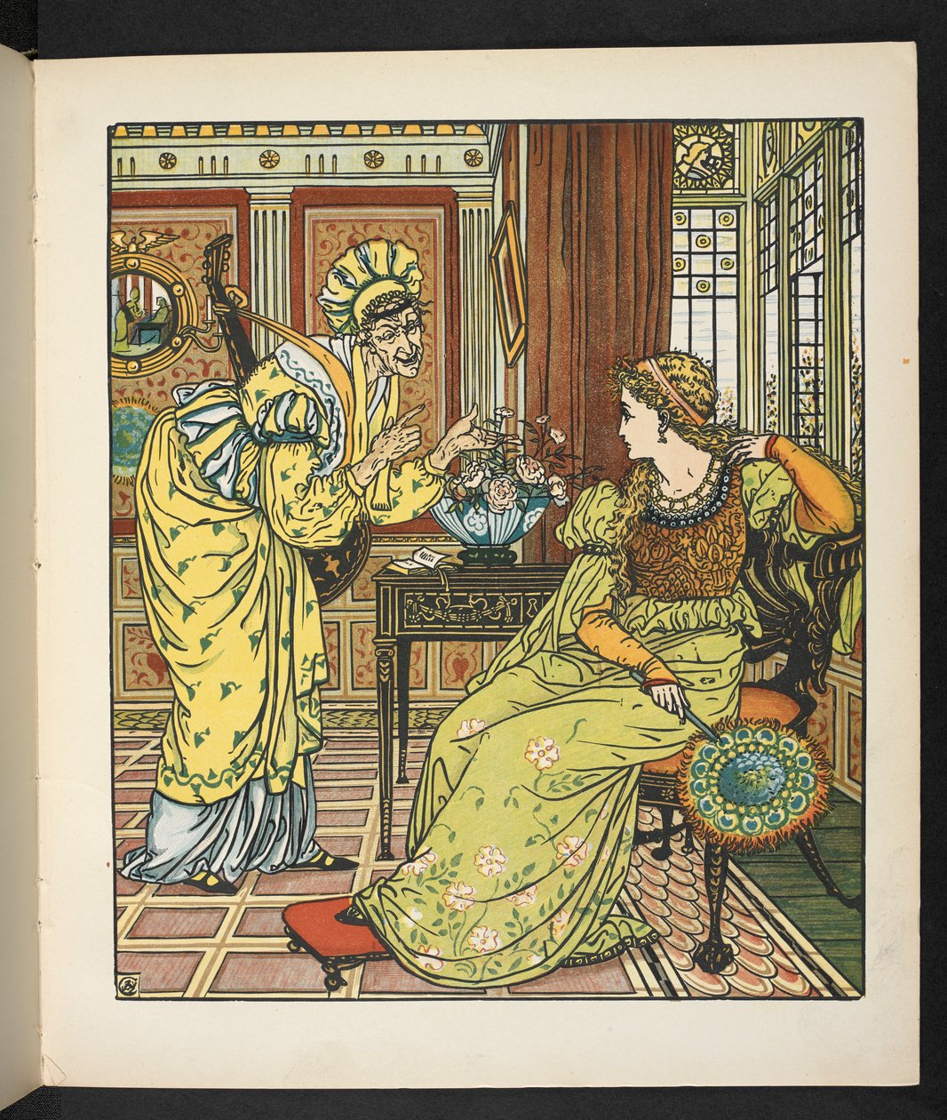 Illustration zur Geschichte Prinzessin Belle étoile. von Walter Crane