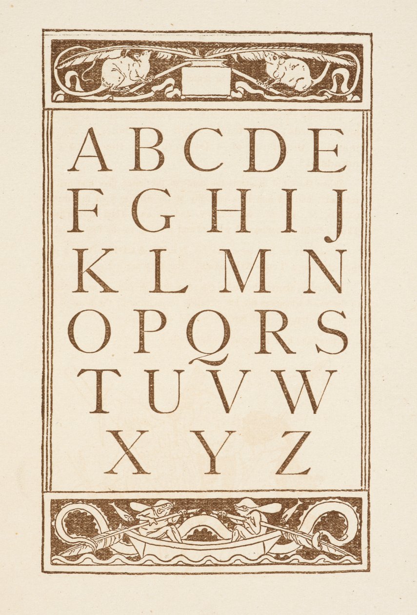 Buchstaben des Alphabets. Der goldene Primer.