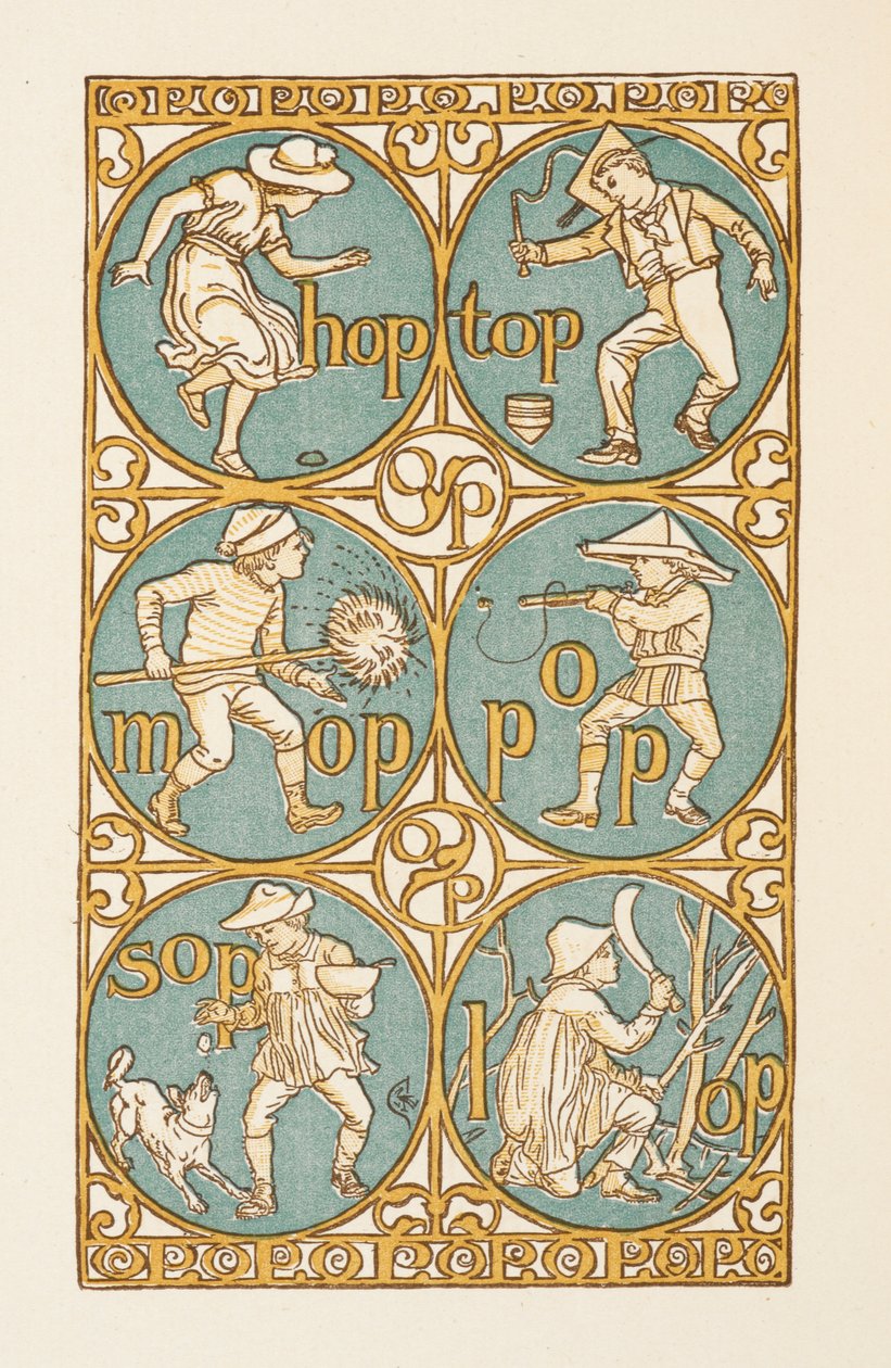 Reimwörter, die mit dem Buchstaben P enden. Der goldene Primer. von Walter Crane