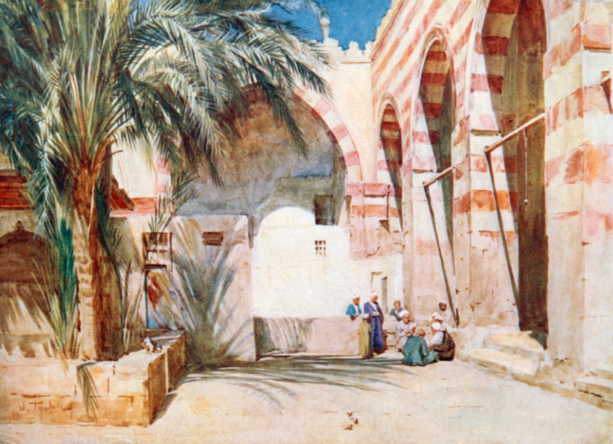Hof in der Moschee von Ibrahim Aga, Kairo von Walter Frederick Roofe Tyndale