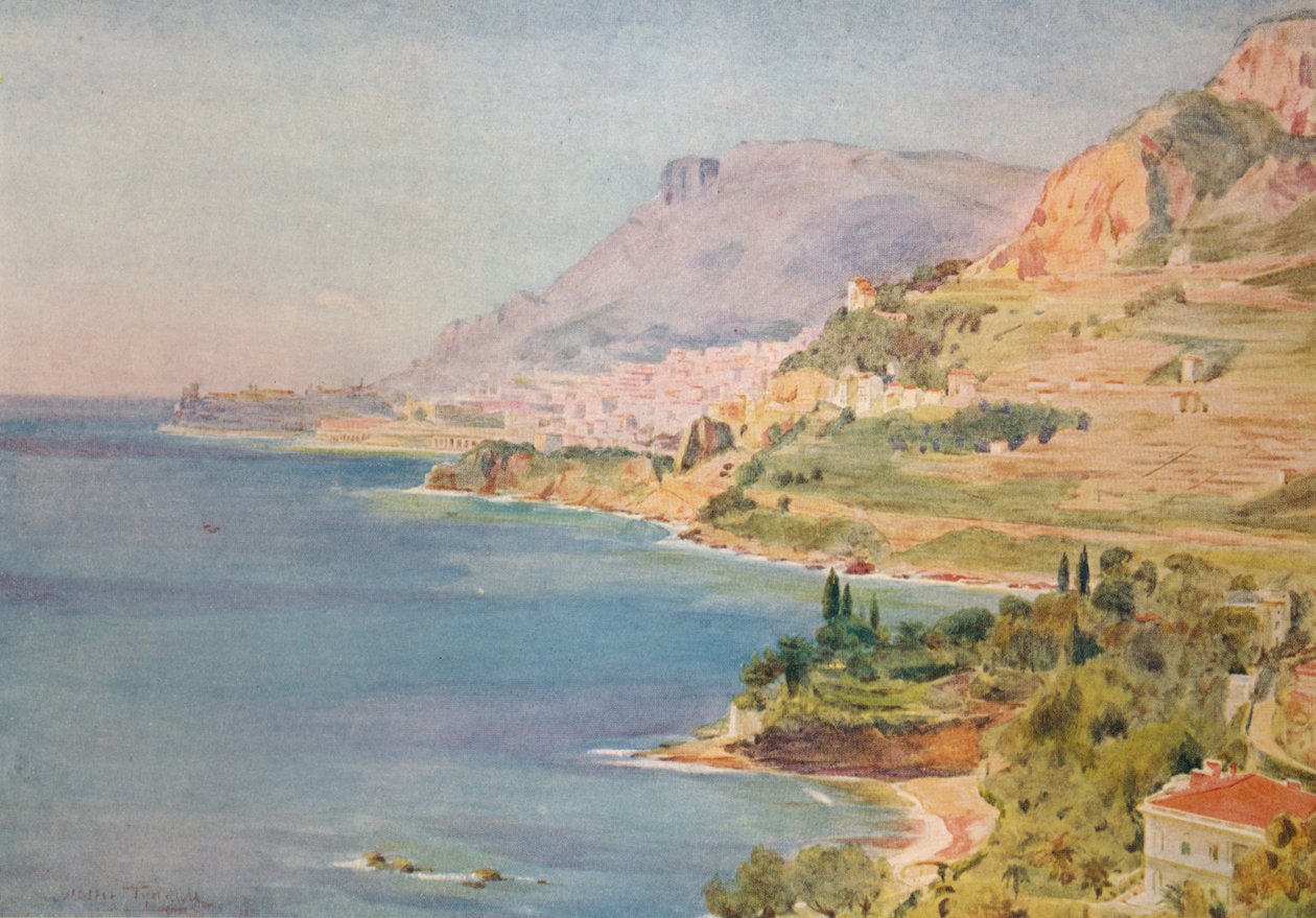 Das Fürstentum Monaco, ca. 1910, 1912 von Walter Frederick Roofe Tyndale