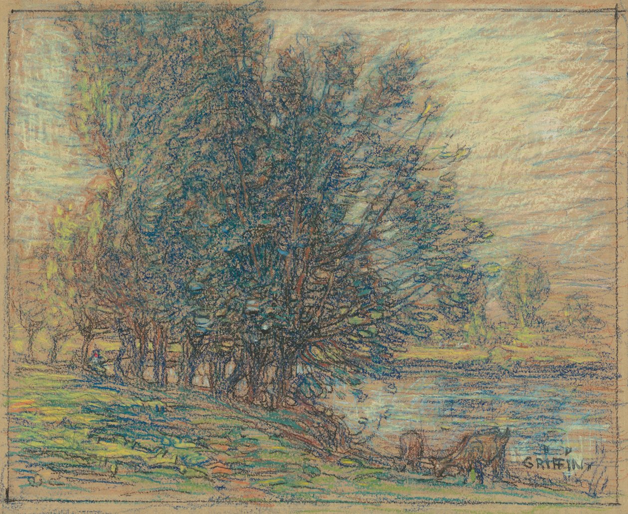 Weiden, Longpre, Frankreich, ca. 1911-18 von Walter Griffin