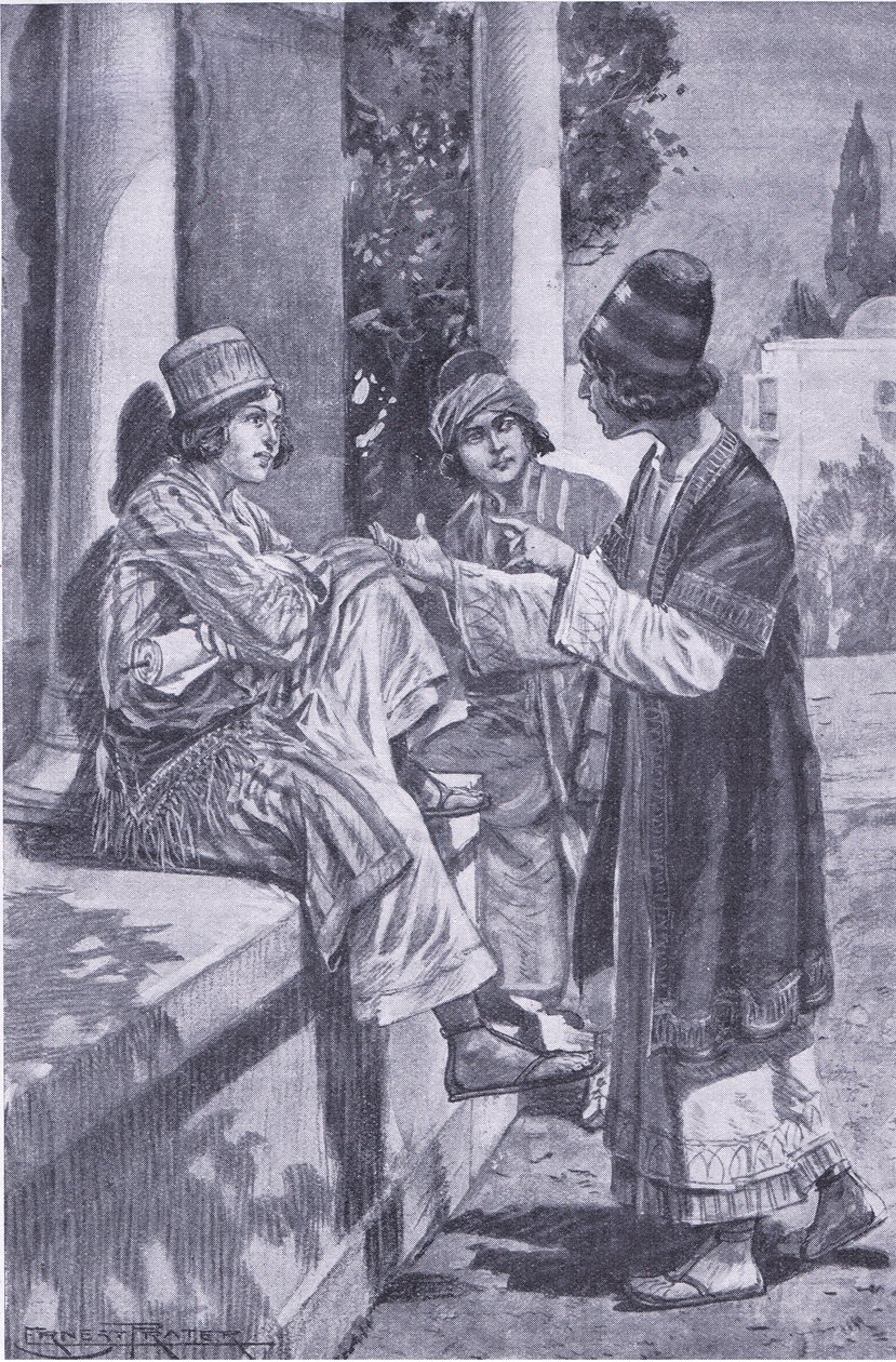 Das Versprechen der drei Kameraden, Illustration aus My Magazine von Walter Paget