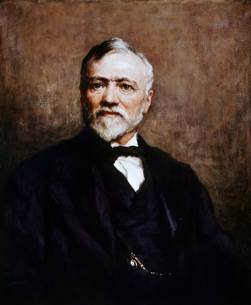 Porträt von Andrew Carnegie (1835-1919), britisch-amerikanischer Unternehmer und Philanthrop, gemalt von Walter William Ouless (1848-1924) von Walter William Ouless