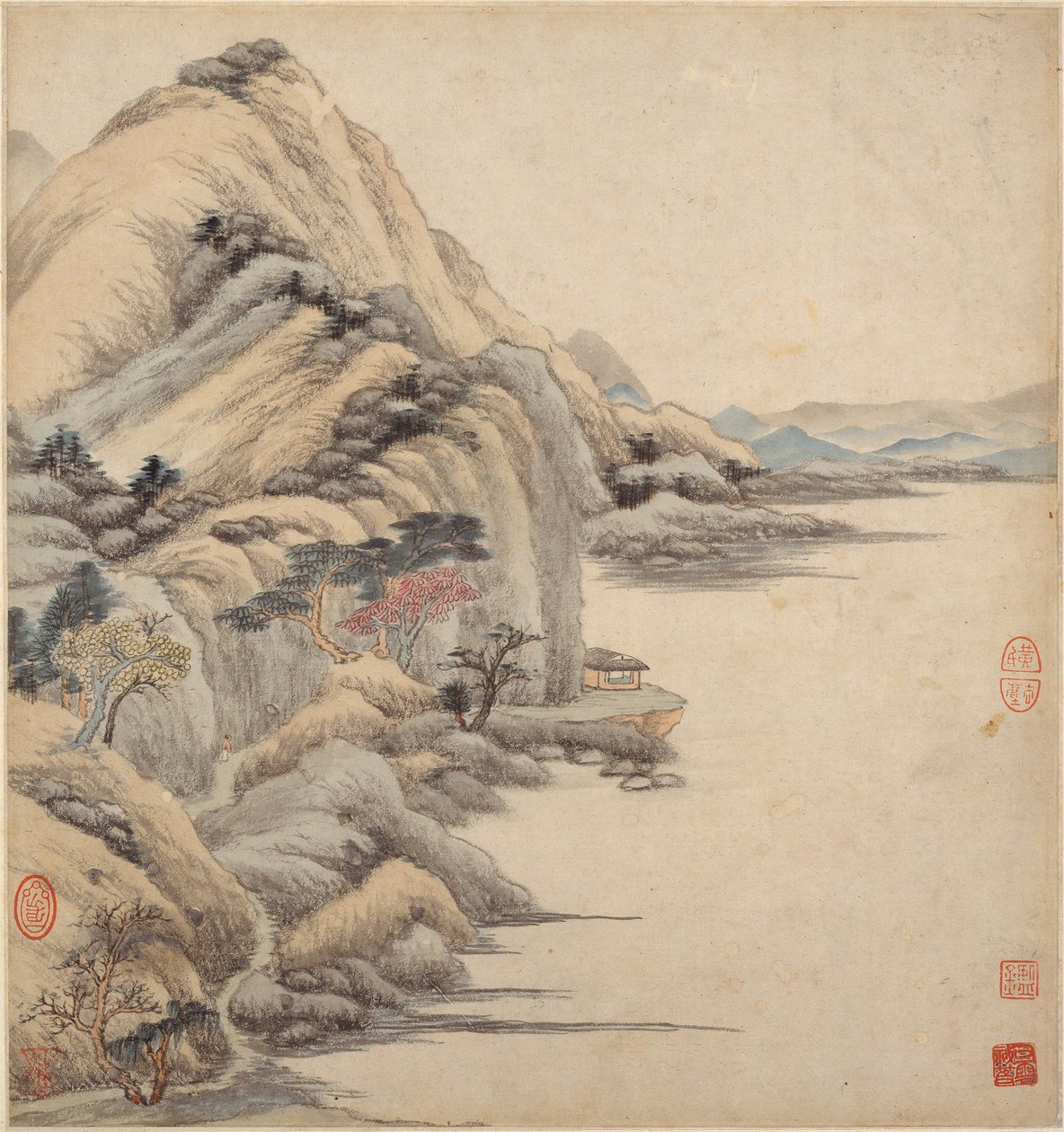 Landschaften im Stil alter Meister, 17. Jahrhundert von Wang Jian