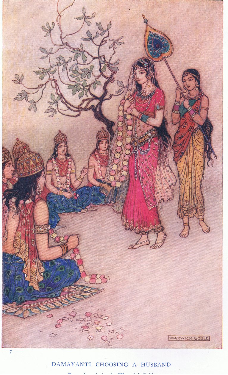 Damayanti wählt einen Ehemann von Warwick Goble