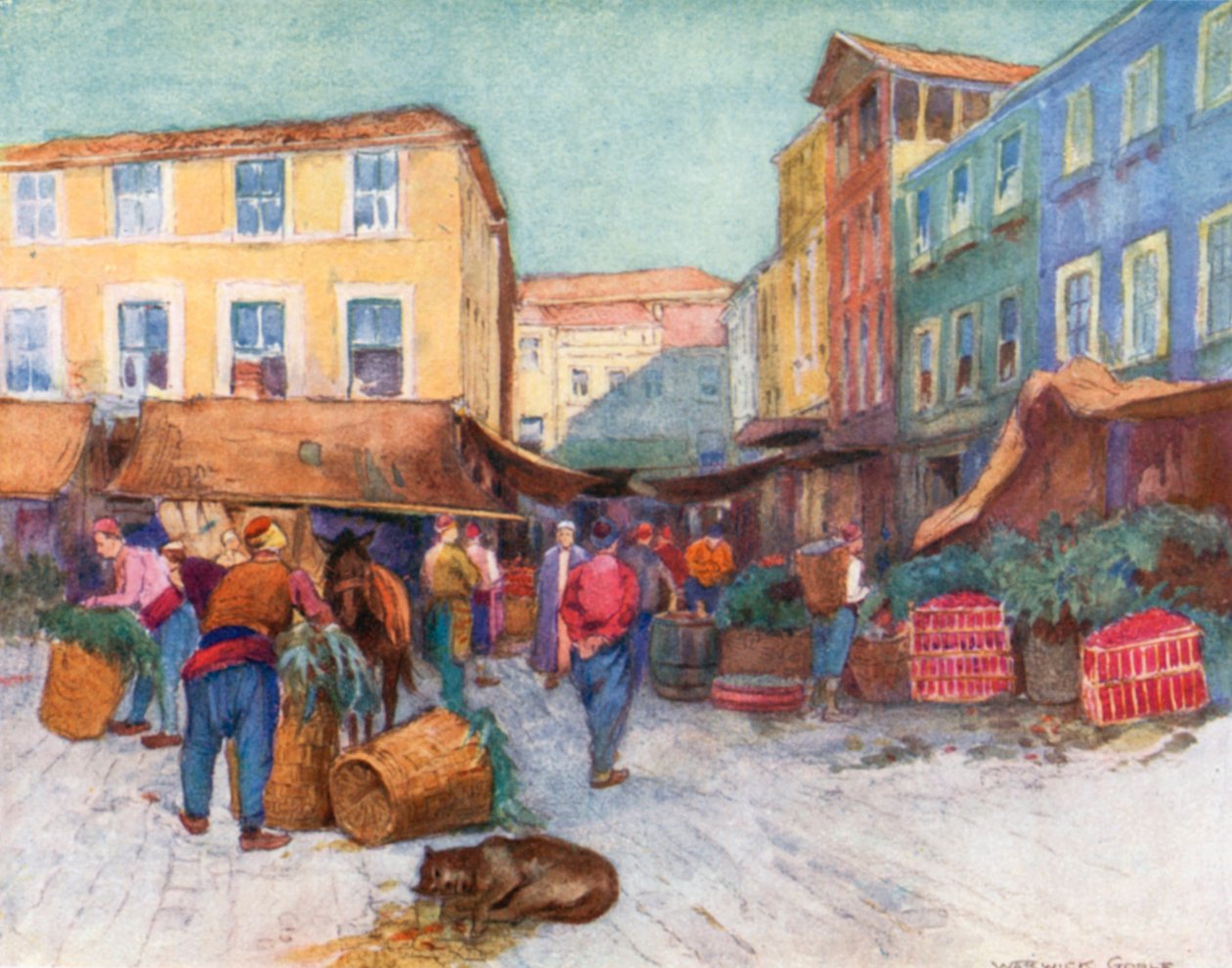 Obstmarkt, Stamboul von Warwick (after) Goble