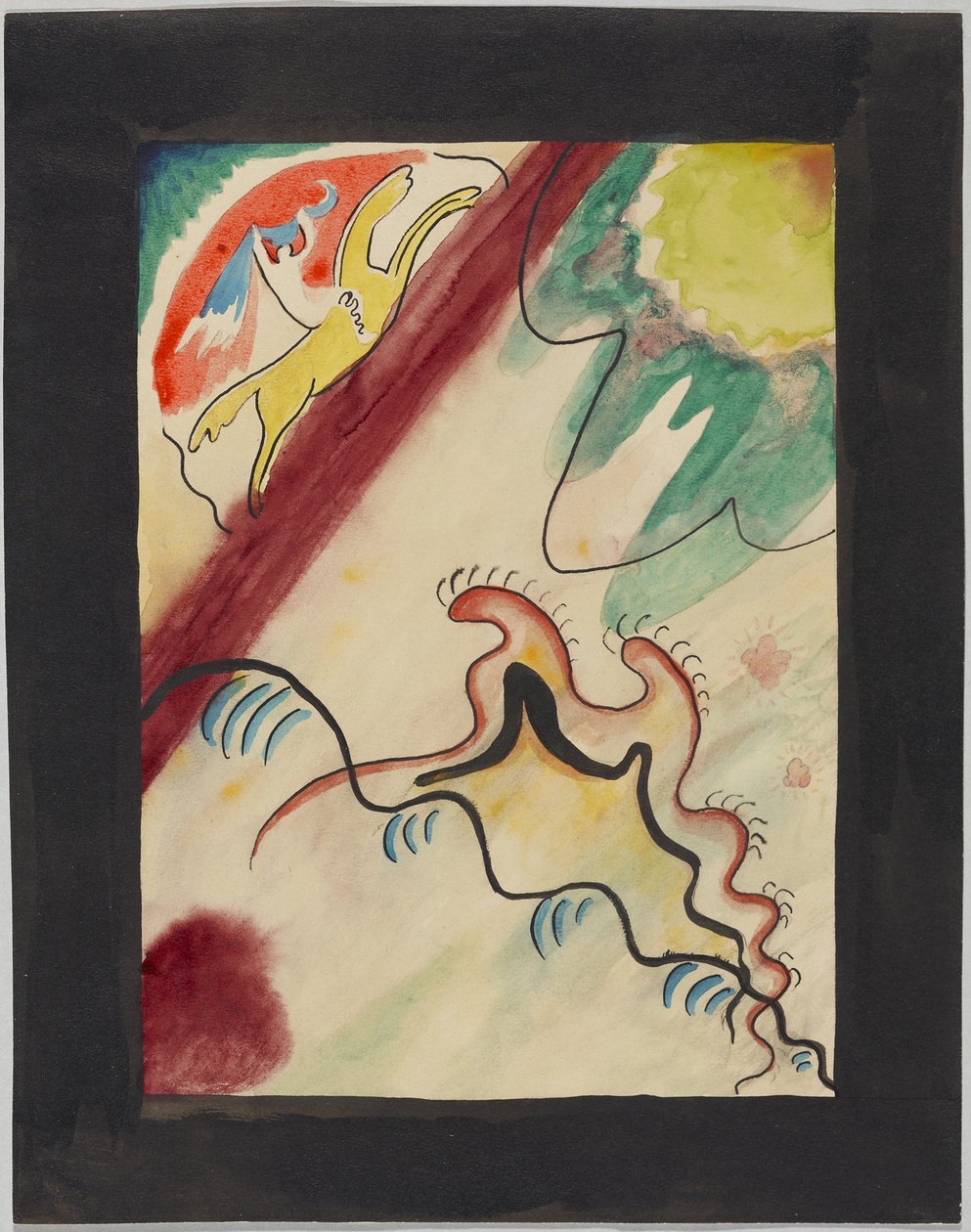 Entwurf für den Umschlag des Almanachs "Der Blaue Reiter" von Wassily Kandinsky