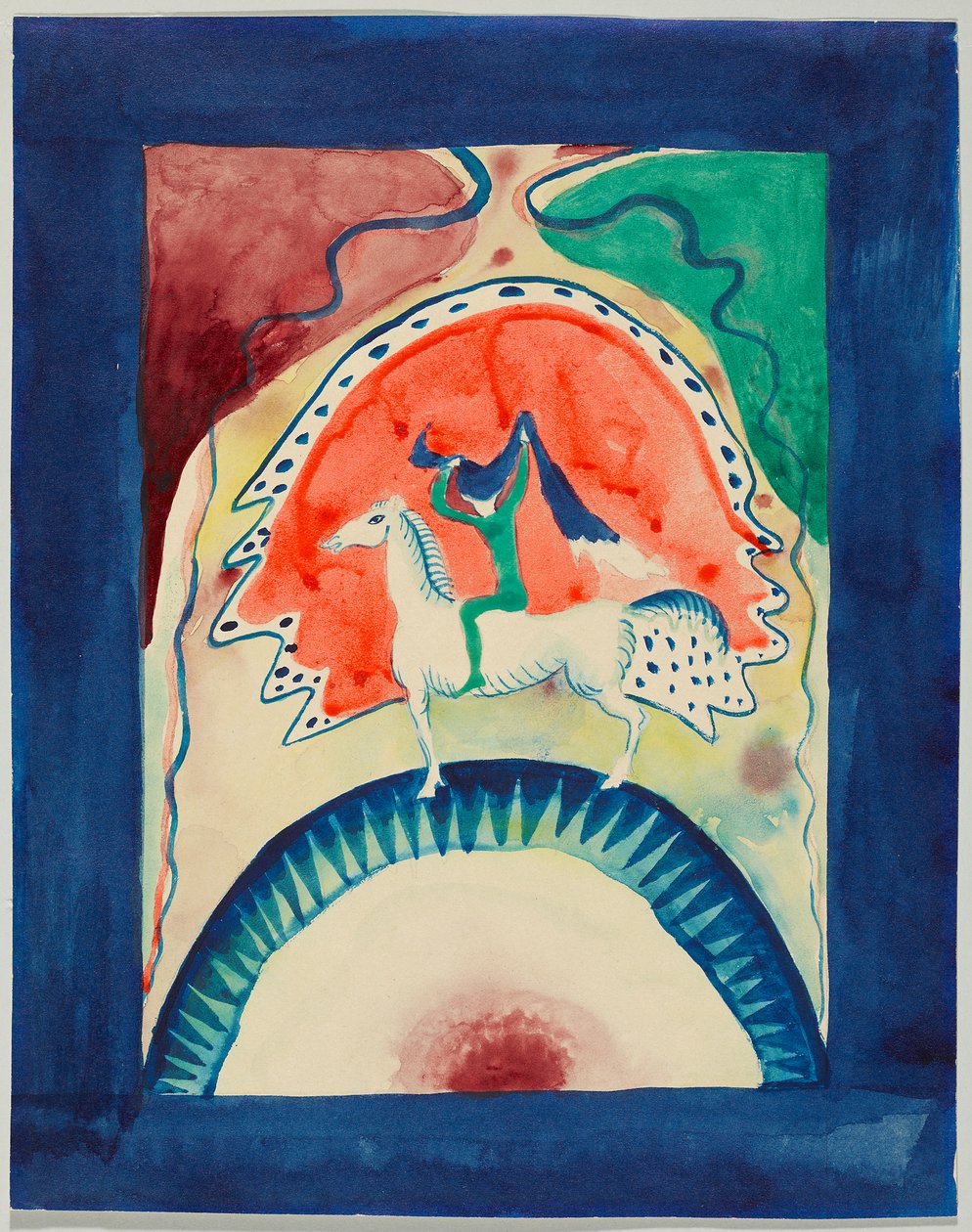 Entwurf für den Umschlag des Almanachs "Der Blaue Reiter" von Wassily Kandinsky