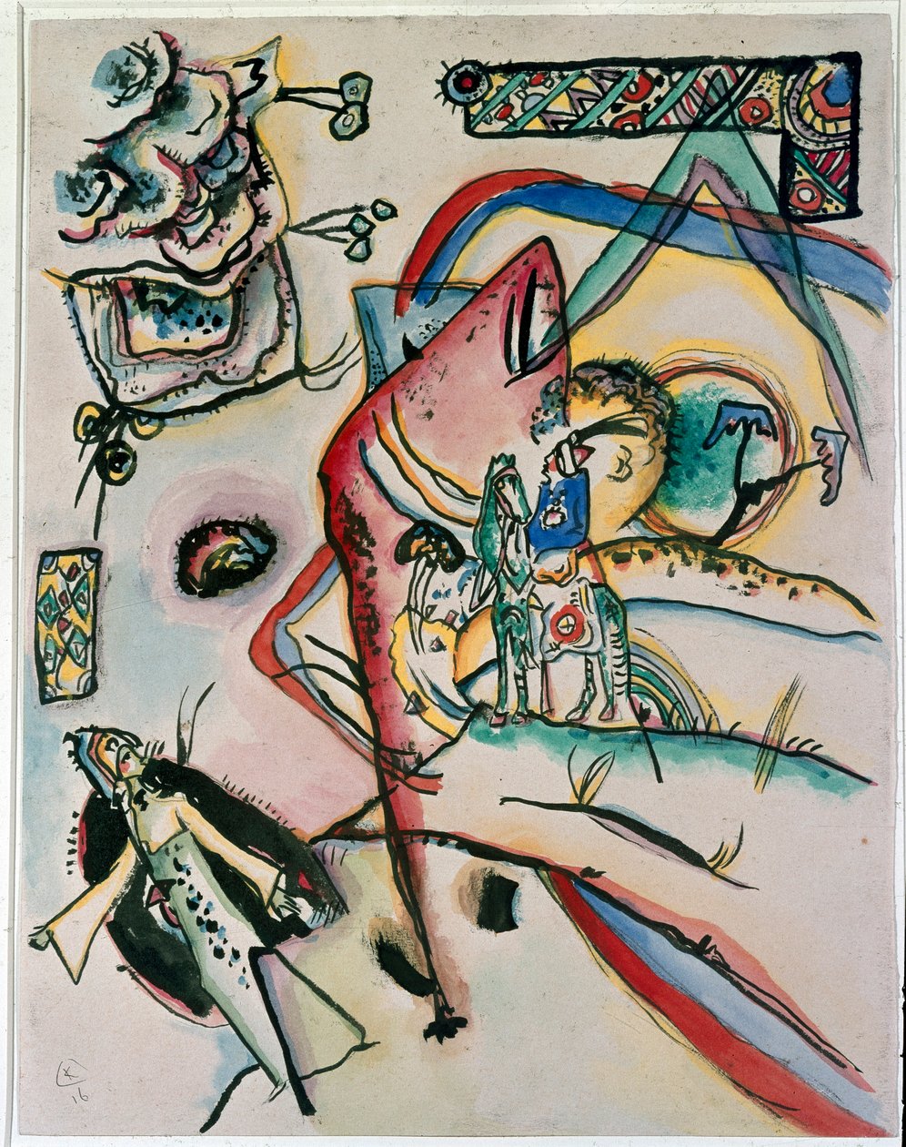 Der Reiter von Wassily Kandinsky