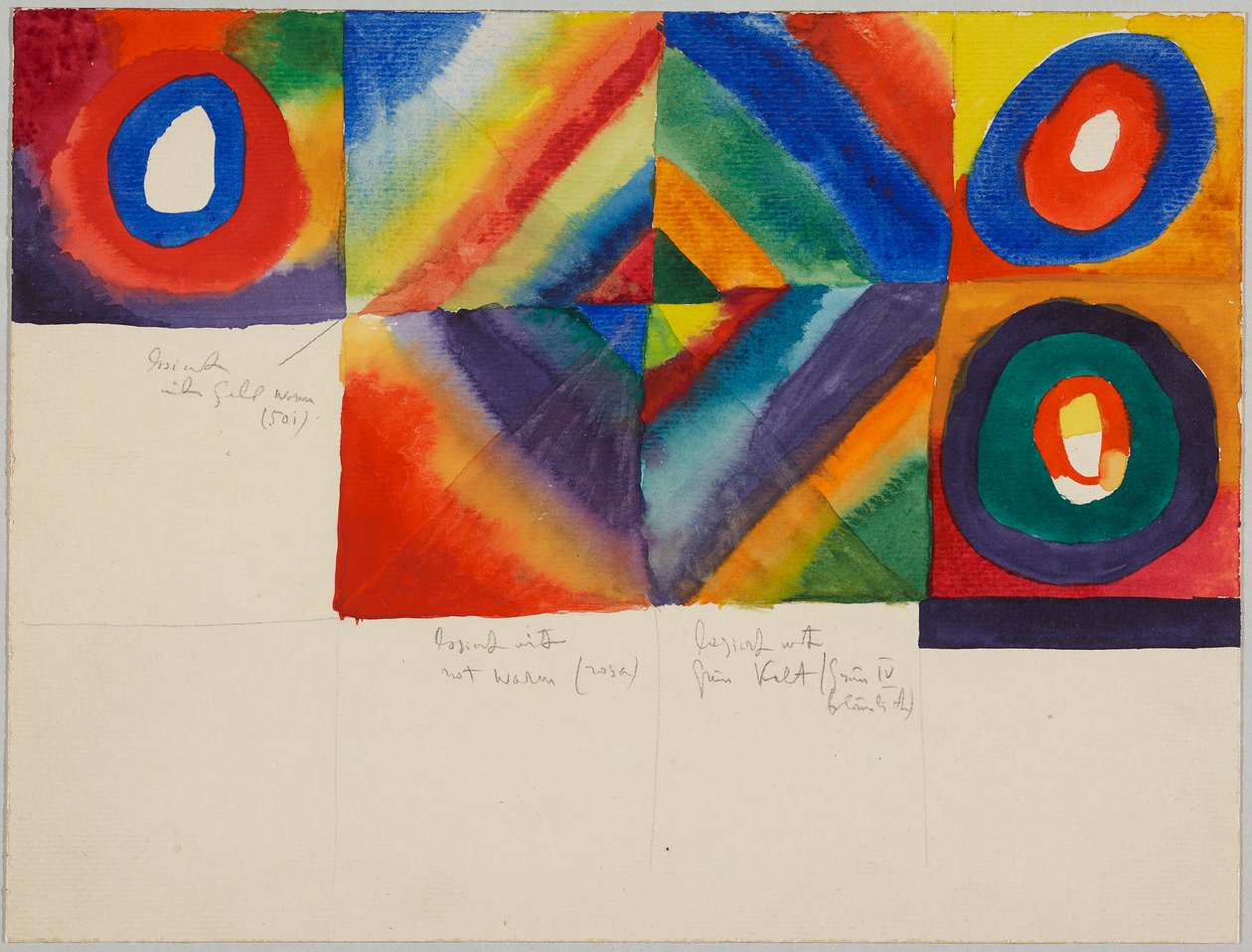 Farbstudien von Wassily Kandinsky