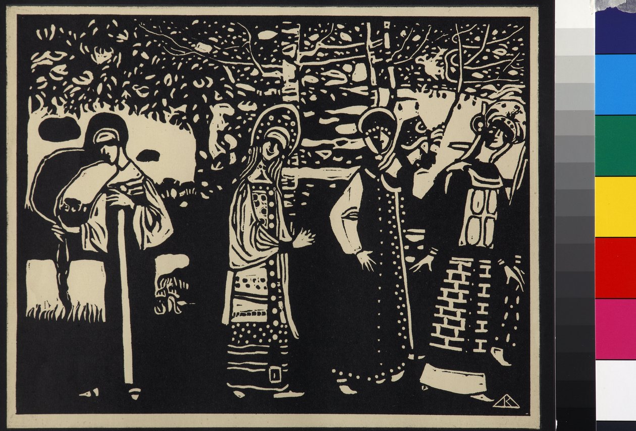Frauen im Wald von Wassily Kandinsky