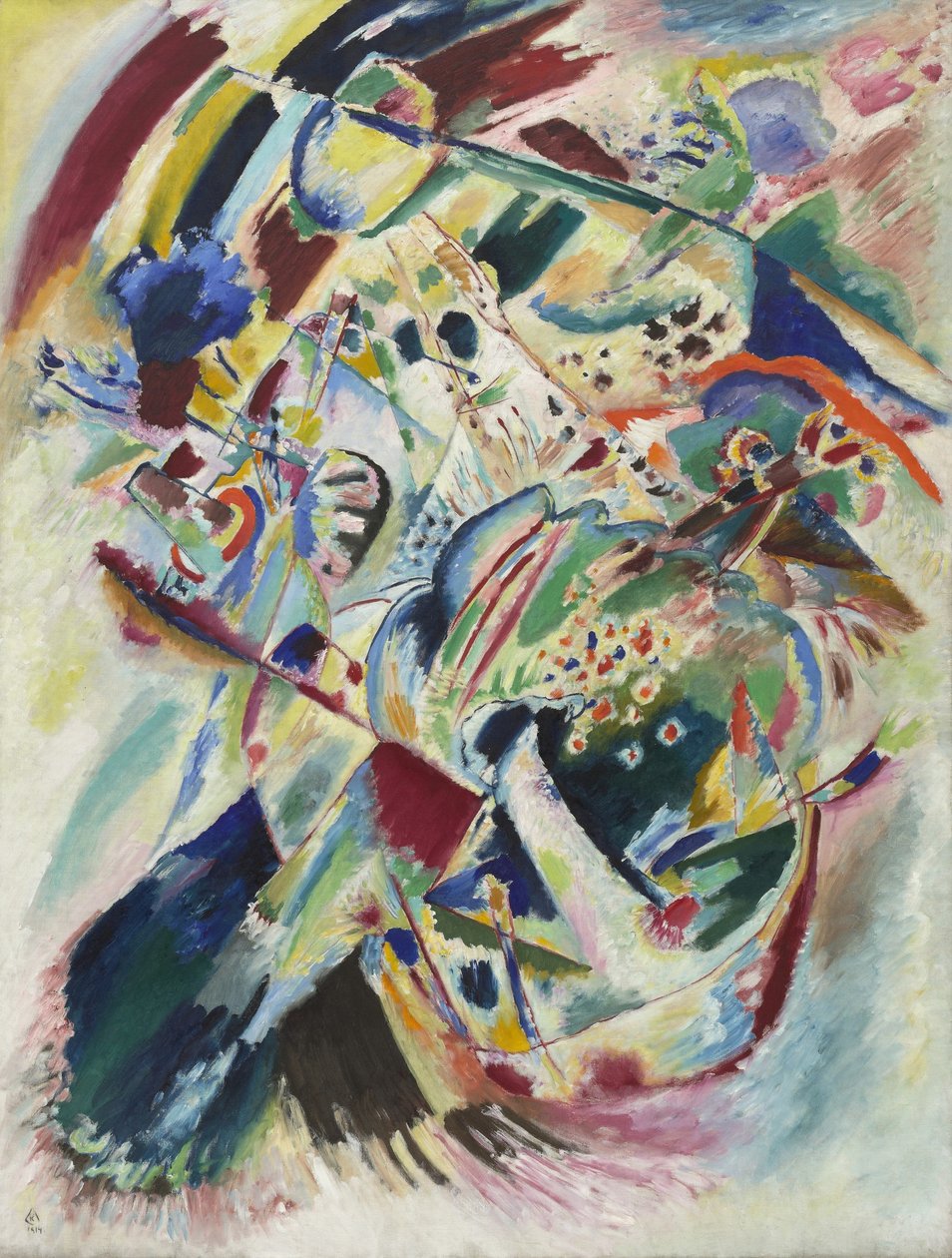 Kandinsky - Tafel für Edwin R. Campbell Nr. 4, 1914 von Wassily Kandinsky
