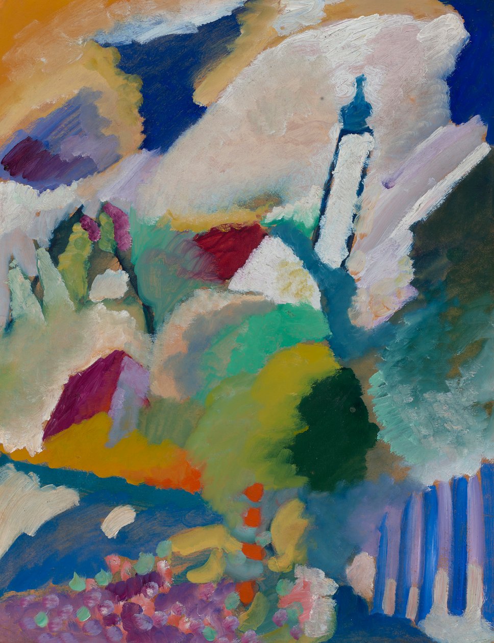 Murnau mit Kirche I von Wassily Kandinsky
