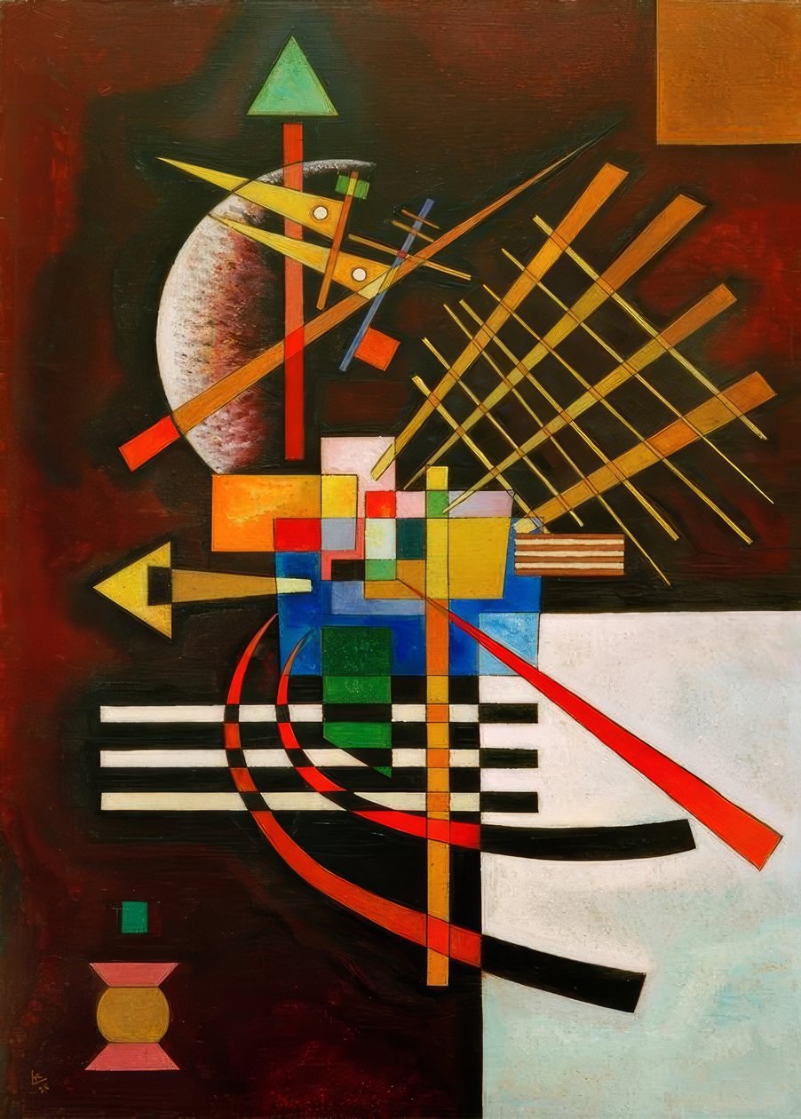 Oben und links von Wassily Kandinsky: Kunstdruck kaufen