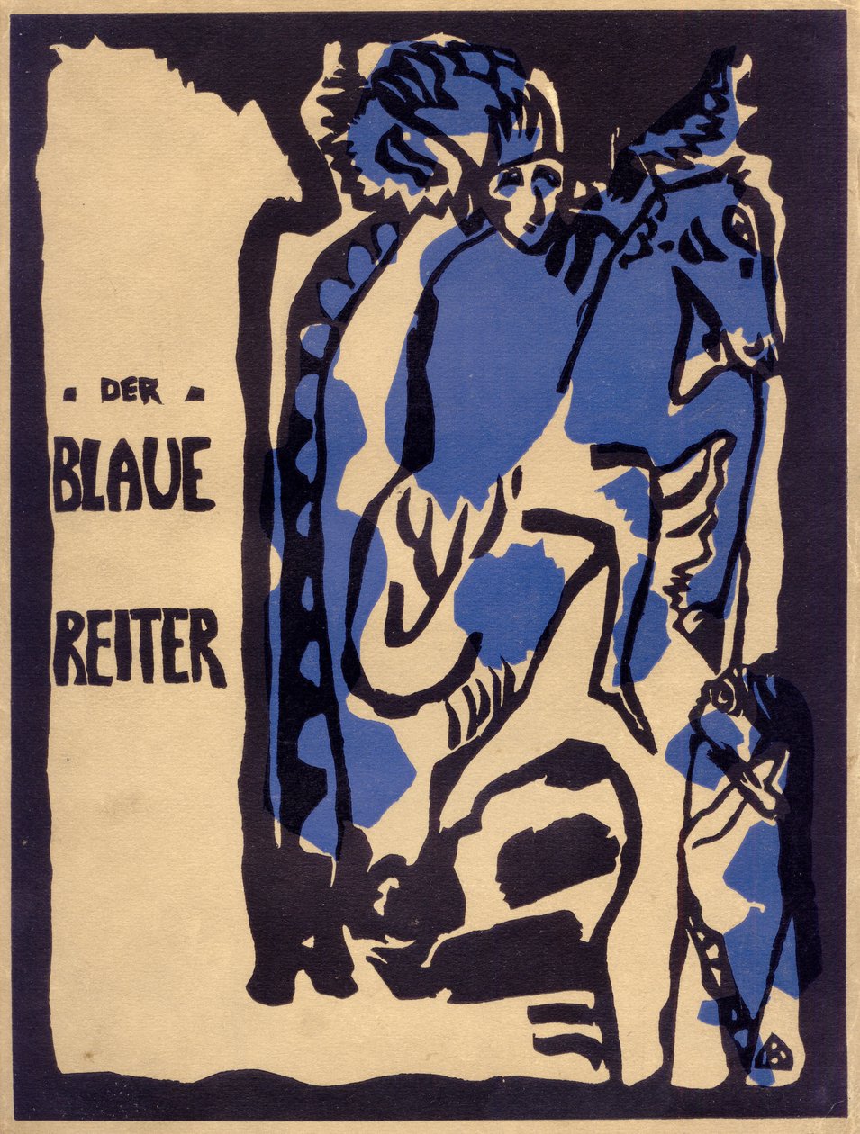 Der Blaue Reiter, 1912 von Wassily Kandinsky: Kunstdruck