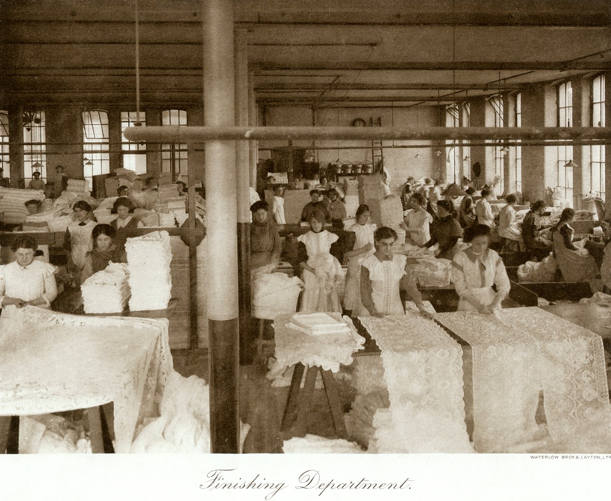 Thomas Adams Spitzenfabrik, Nottingham, Nottinghamshire, 1914 von Waterlow Bros and Layton Ltd