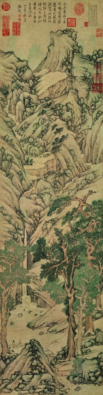 Tausend Gipfel wetteifern um Pracht von Wen Zhengming