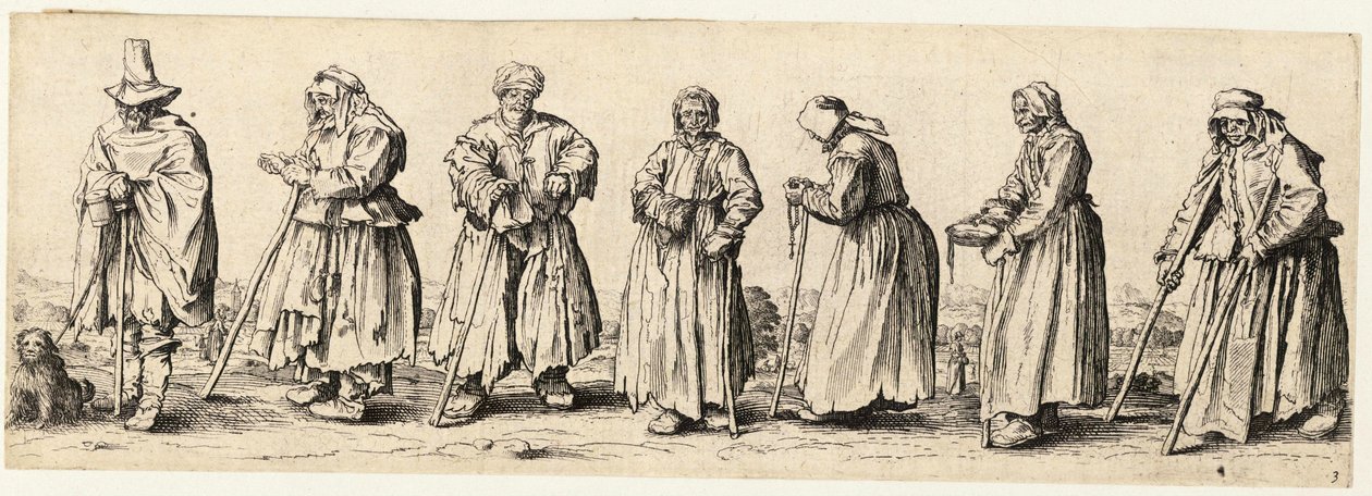 Bettler, Männer und Frauen von Wenceslaus Hollar