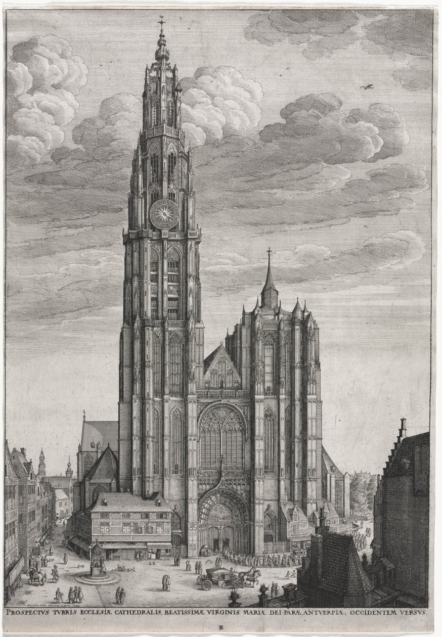 Kathedrale von Antwerpen von Wenceslaus Hollar