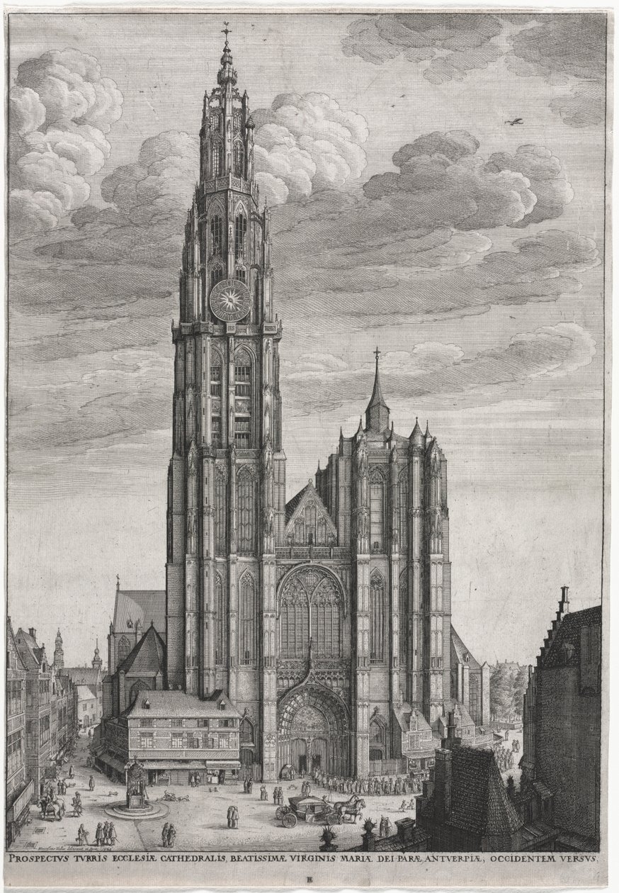 Kathedrale von Antwerpen von Wenceslaus Hollar