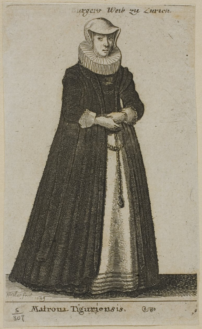 Bürgerfrau von Zürich von Wenceslaus Hollar