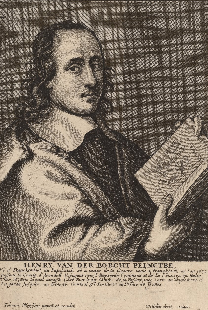 Henry van der Borcht, Maler von Wenceslaus Hollar
