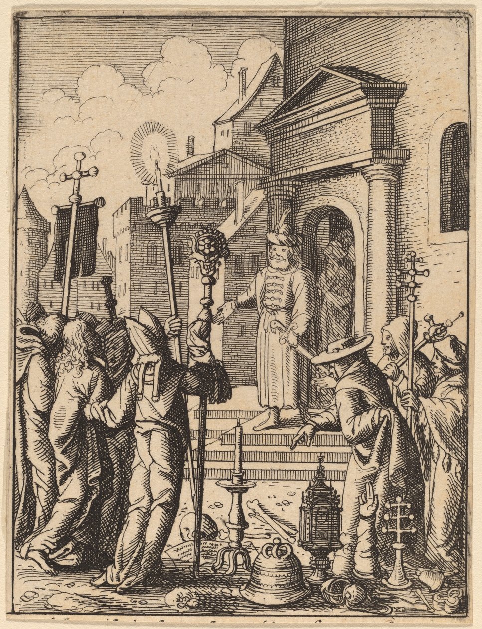 Jesus vor Pilatus von Wenceslaus Hollar