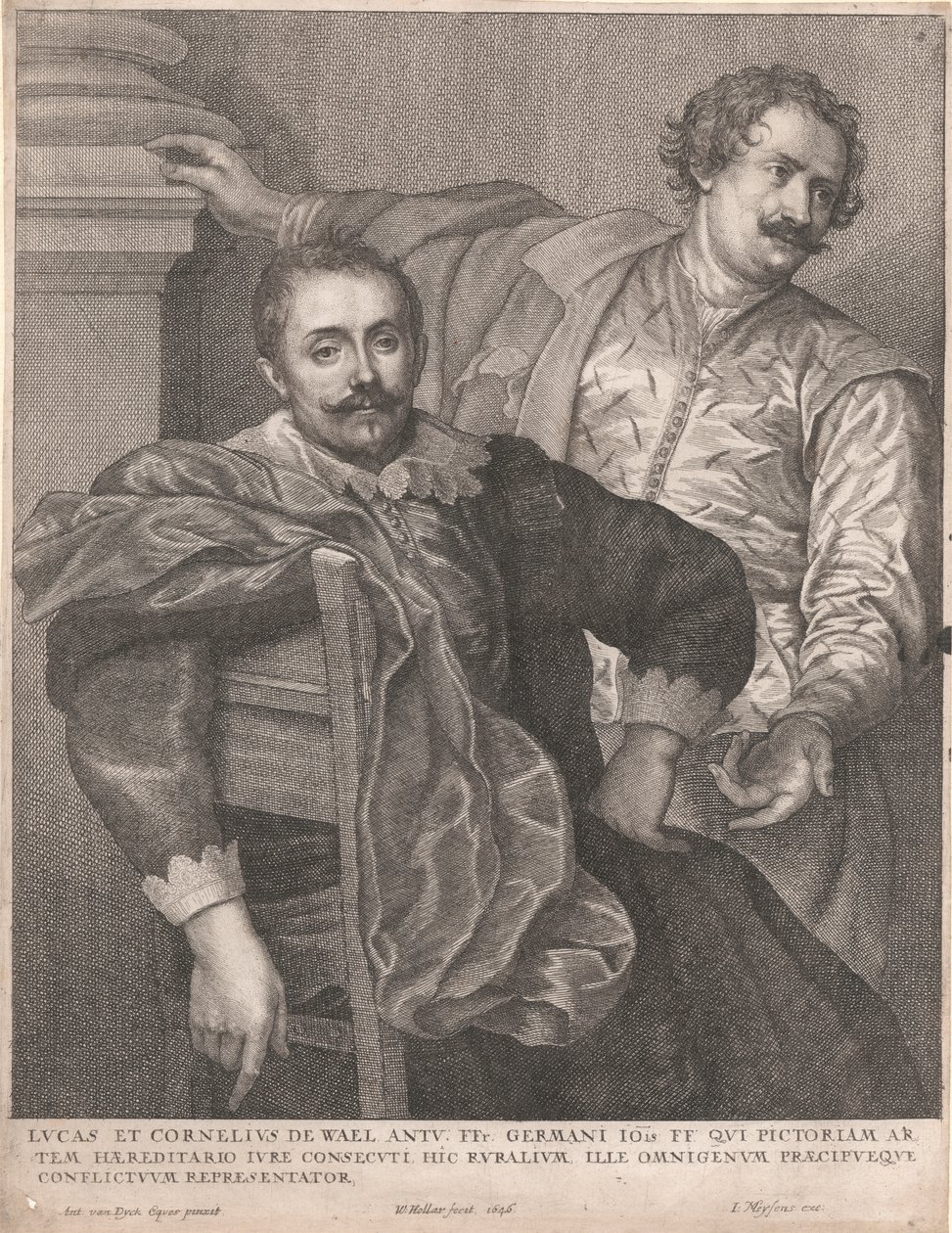 Lucas und Cornelius de Wael von Wenceslaus Hollar