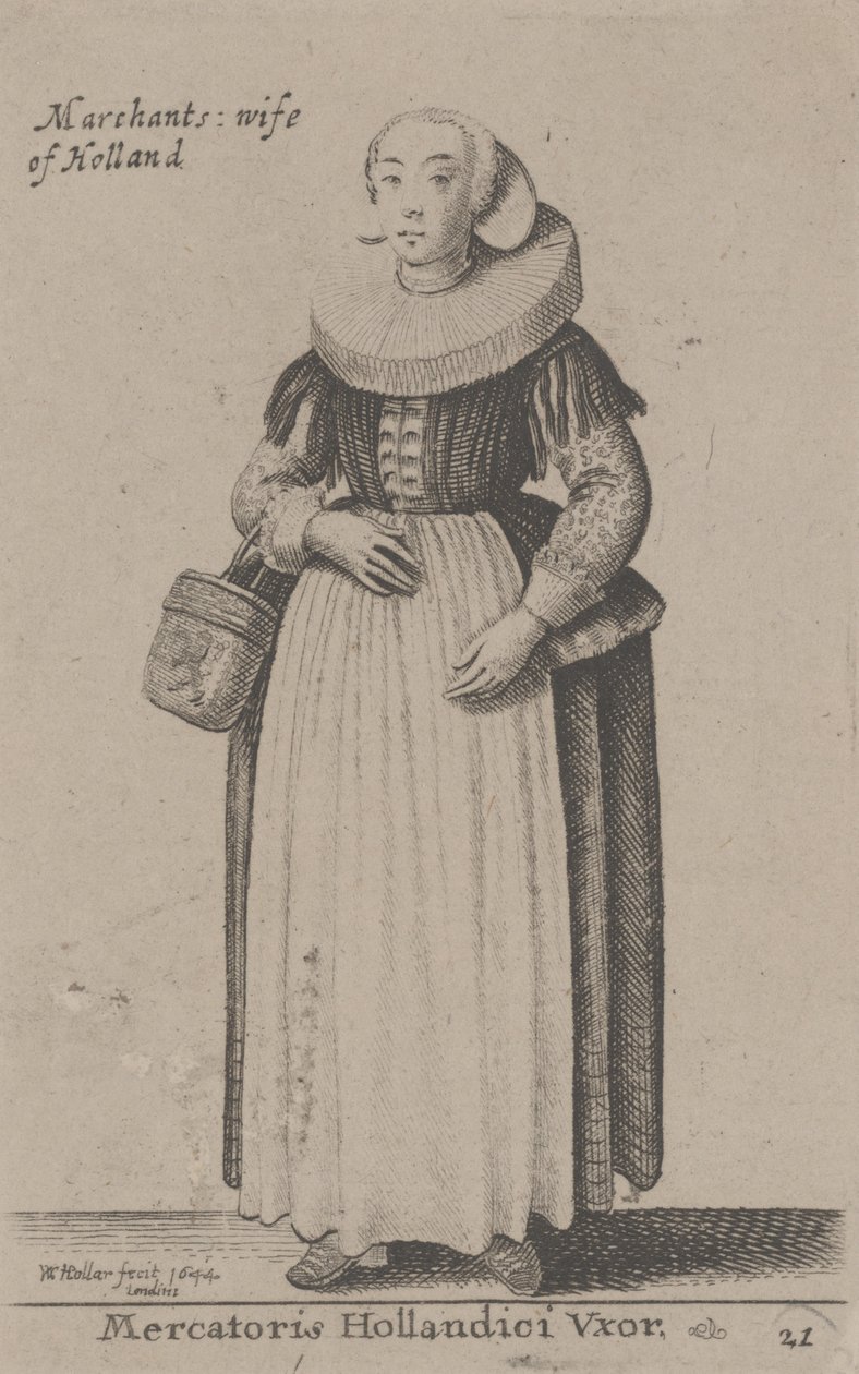 Kaufmannsfrau von Holland (Mercatoris Hollandici Uxor) von Wenceslaus Hollar