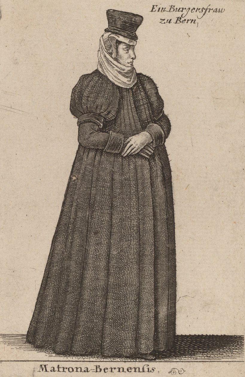 Matrona Bernensis von Wenceslaus Hollar: Kunstdruck kaufen
