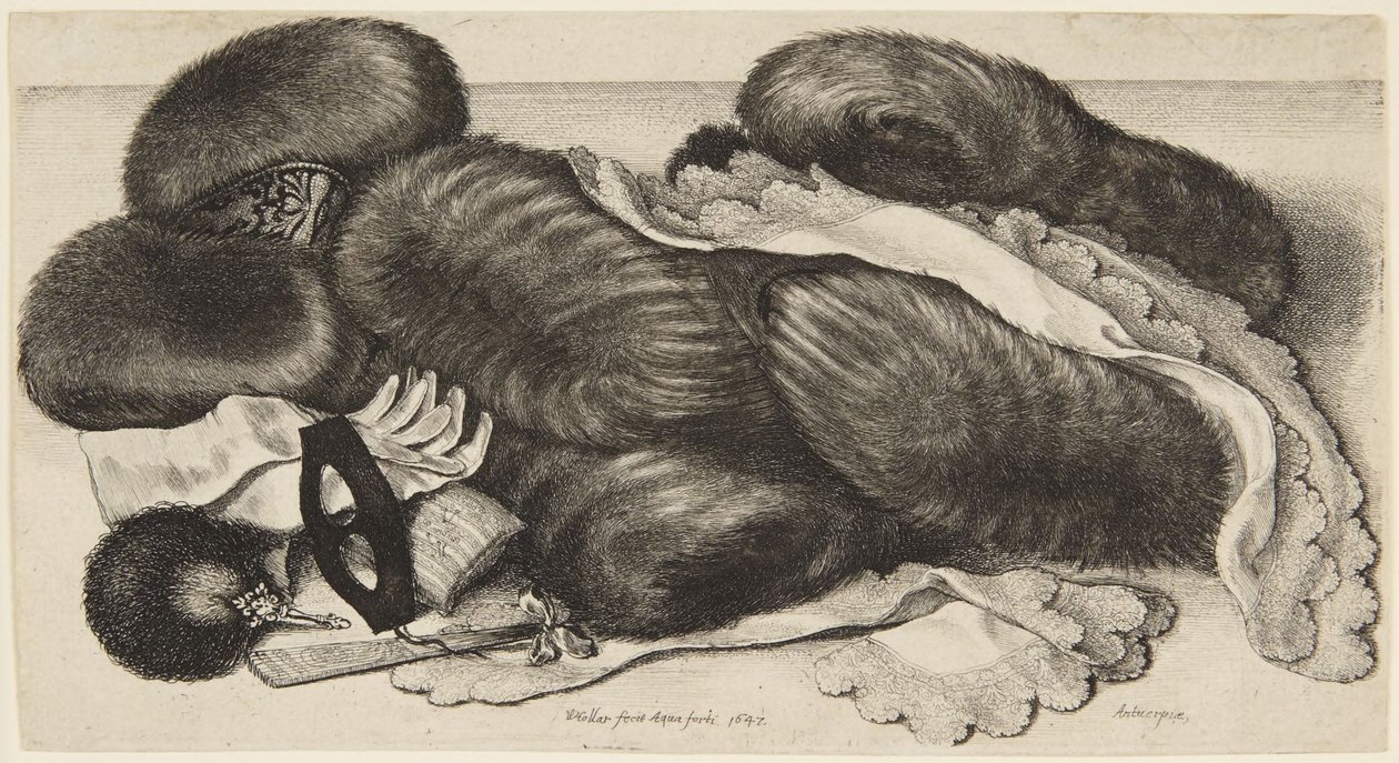 Muffs und Pracht von Wenceslaus Hollar
