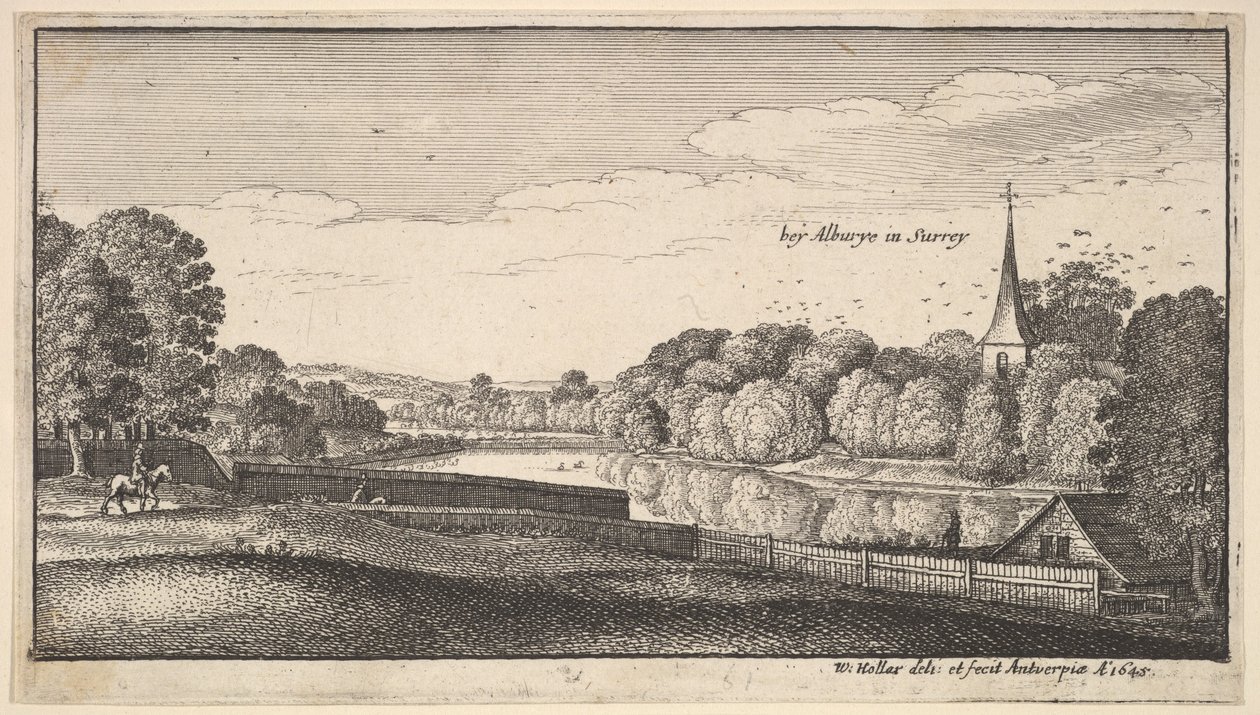 In der Nähe von Albury, 1645 von Wenceslaus Hollar