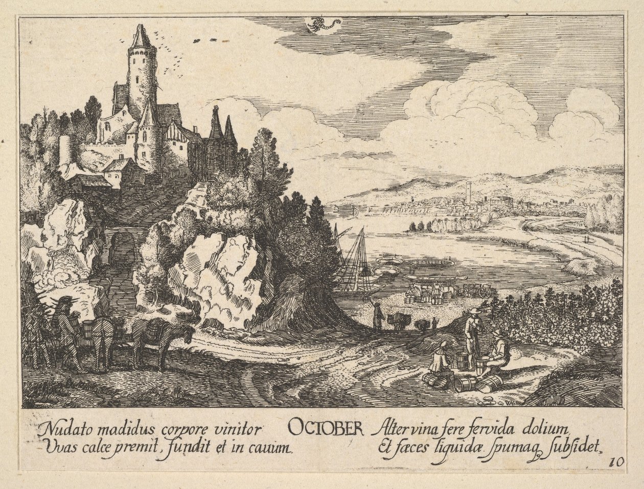 Oktober, 1628-29 von Wenceslaus Hollar