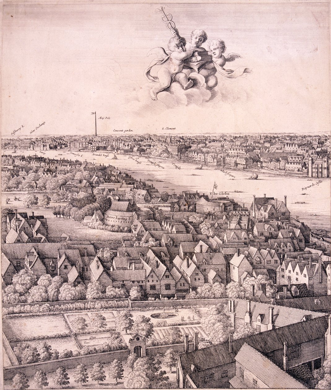 Panoramablick auf London, ca. 1670 von Wenceslaus Hollar