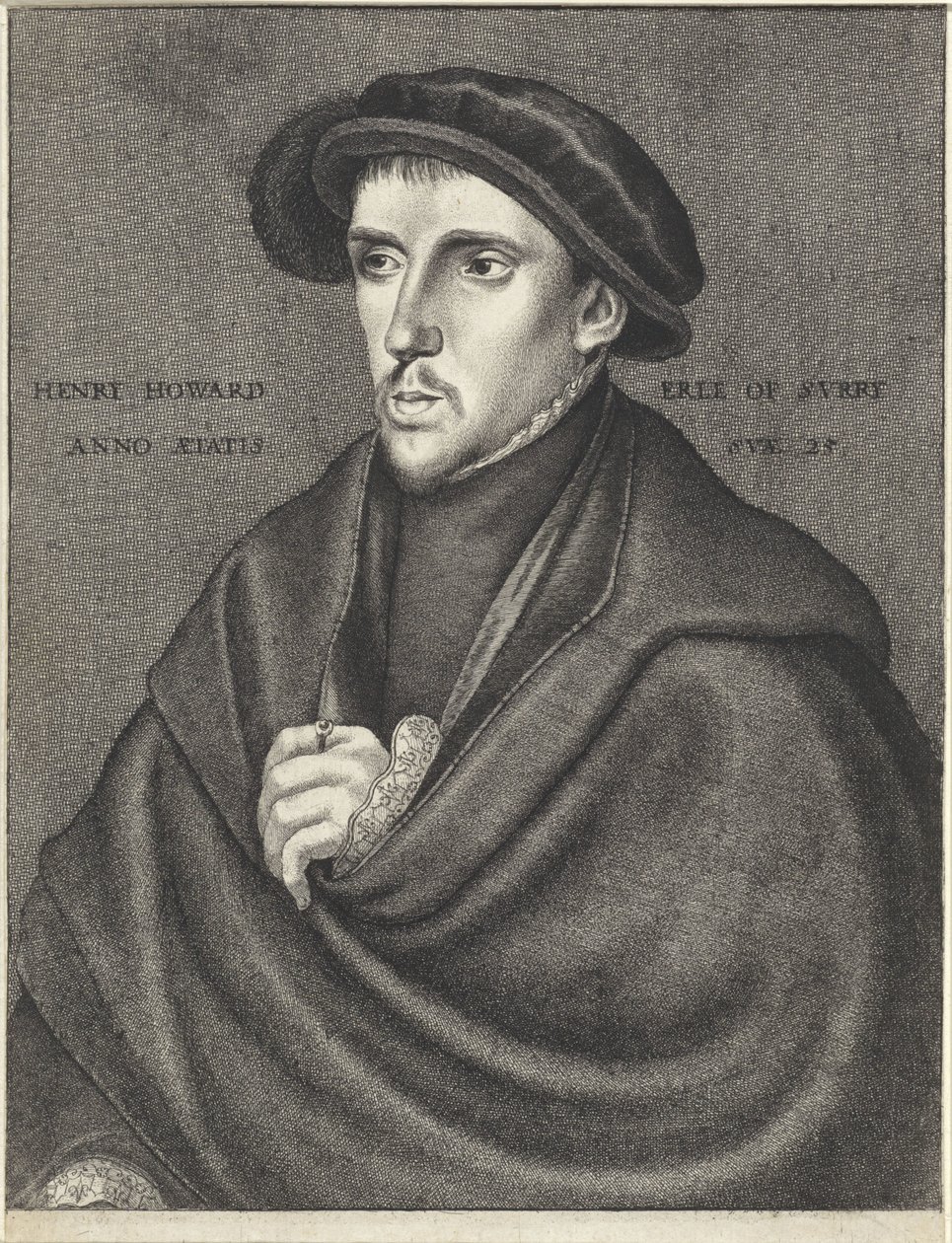 Porträt von Henry Howard, Graf von Surrey von Wenceslaus Hollar