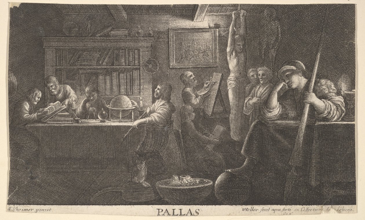 Reich der Pallas, 1646 von Wenceslaus Hollar