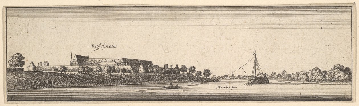 Rüsselsheim, 1642-44 von Wenceslaus Hollar