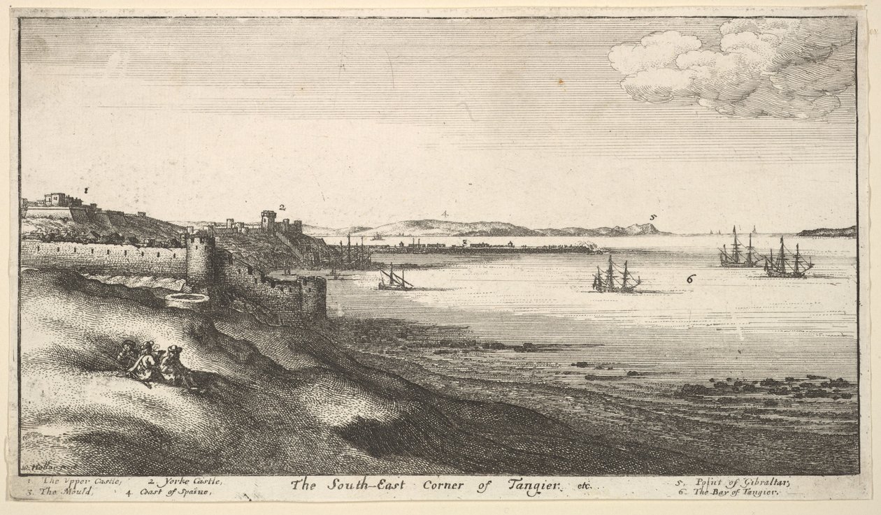 Südost-Ecke von Tanger von Wenceslaus Hollar