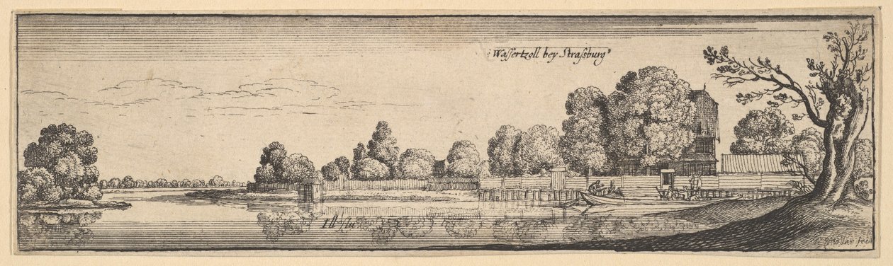 Straßburg: Das Zollhaus, 1625-77 von Wenceslaus Hollar