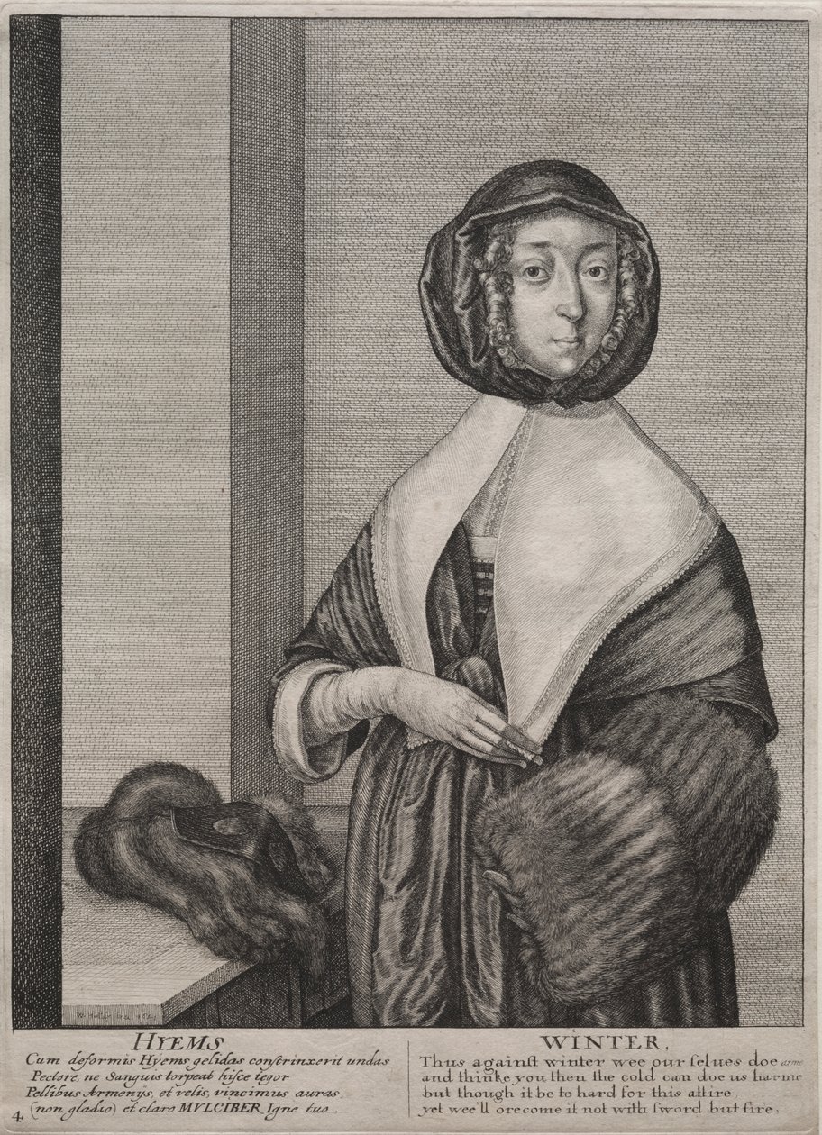 Die vier Jahreszeiten: Winter von Wenceslaus Hollar