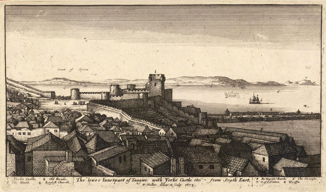 Der untere innere Teil von Tanger von Wenceslaus Hollar