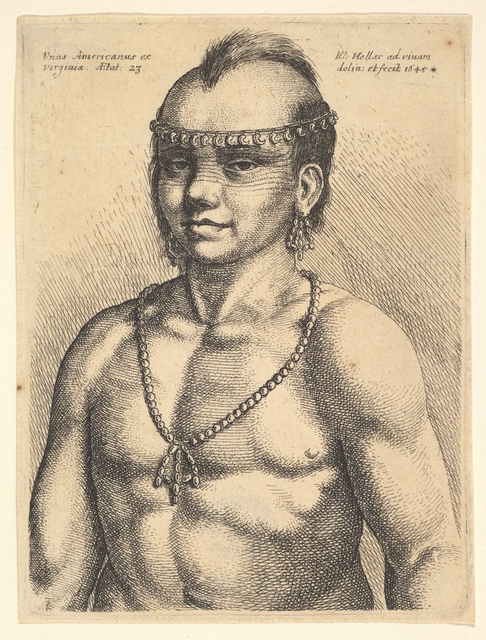 Ein Amerikaner aus Virginia von Wenceslaus Hollar